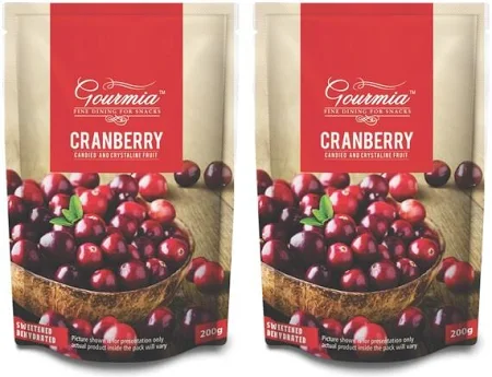 Gourmia Dried Whole Cranberry 200 g (Pack Of 2)